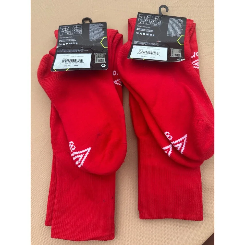 Umbro Football Socks Red Vermillion Soccer Athletic Knee High UUB564508U L 14/16